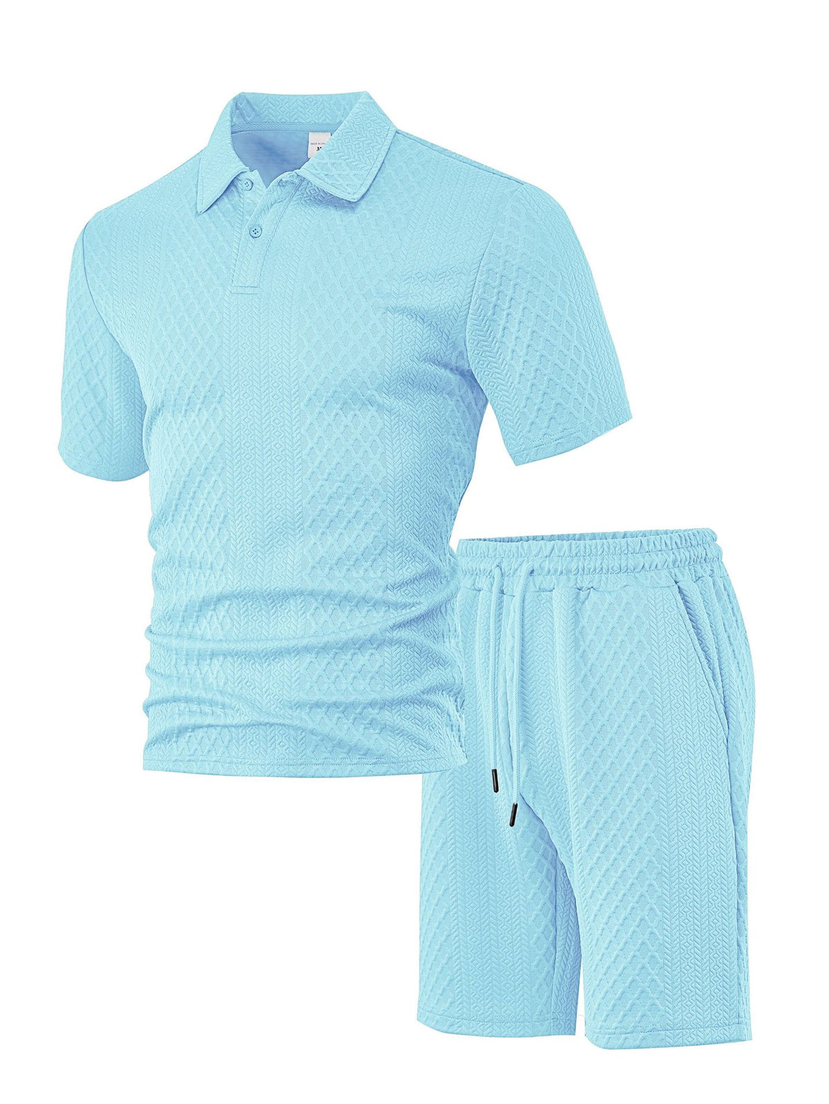 Figured Cloth Men's Casual Thin Short Sleeve Suit