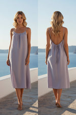 Backless Spaghetti Strap Dress