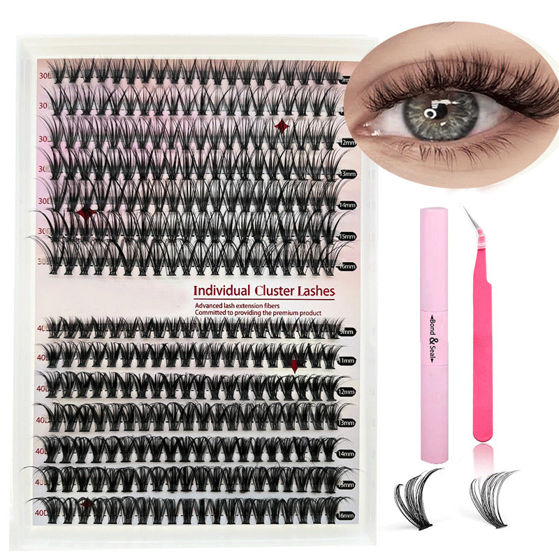 Faux cils en grappes à faire soi-même (kit mixte)
