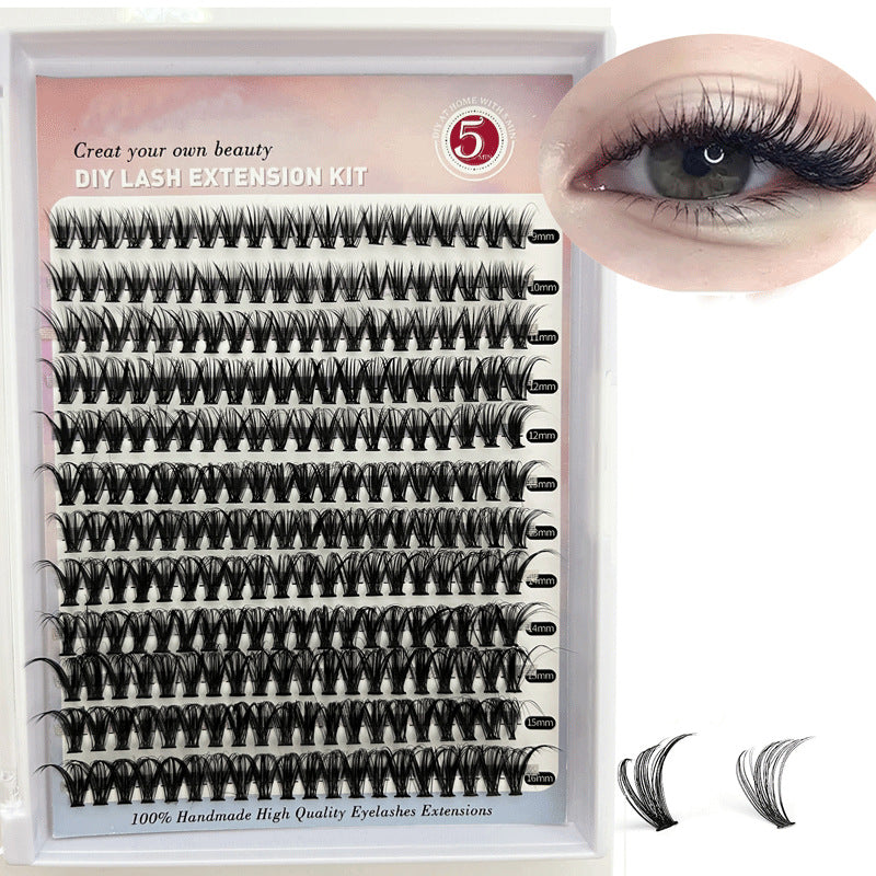 Faux cils en grappes à faire soi-même (kit mixte)
