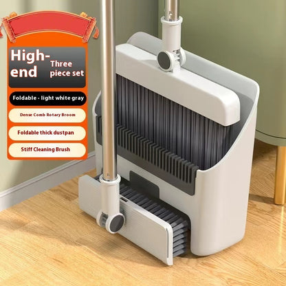 3-In-1 Household Broom with Dustpan Floor