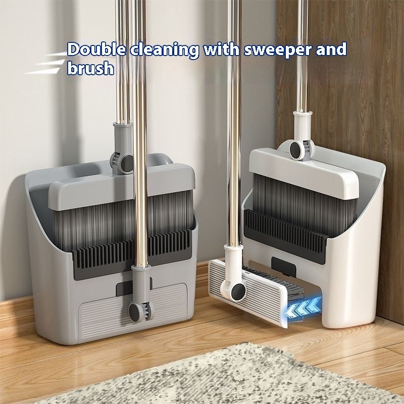 3-In-1 Household Broom with Dustpan Floor