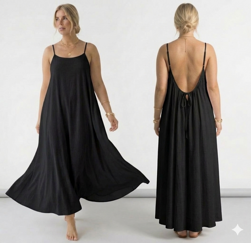 Silk Whisper Backless Cami Dress, photo 4 of 12