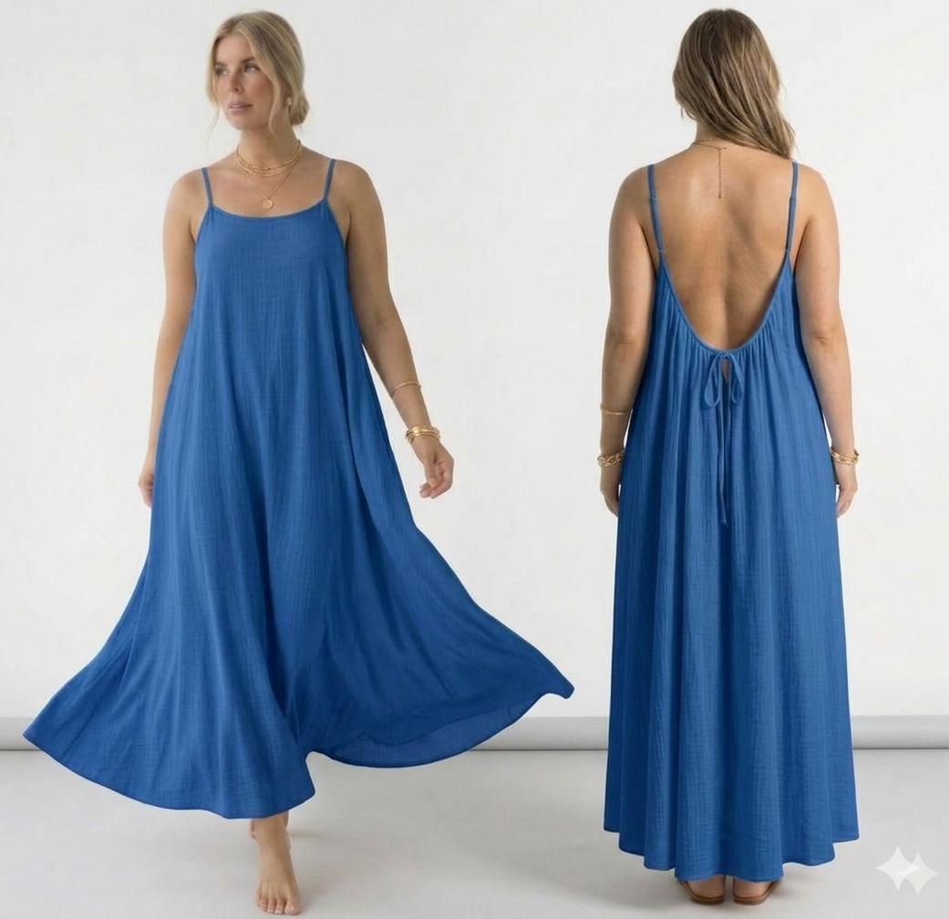 Silk Whisper Backless Cami Dress, photo 6 of 12