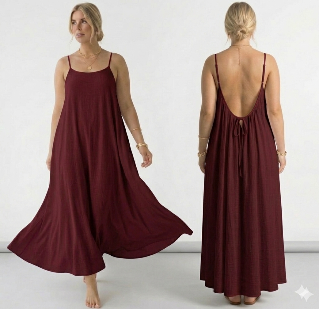 Silk Whisper Backless Cami Dress, photo 7 of 12