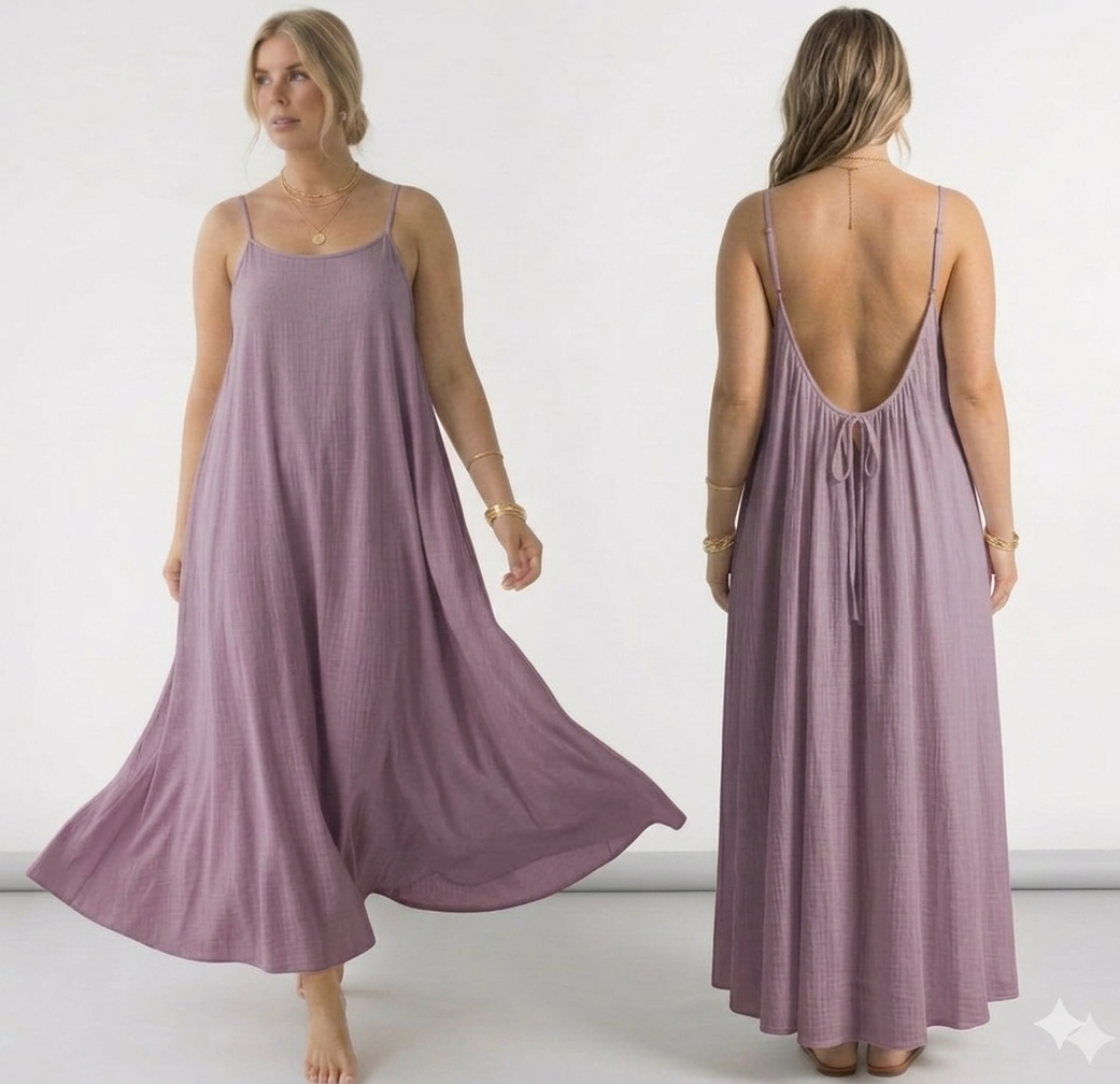 Silk Whisper Backless Cami Dress, photo 8 of 12