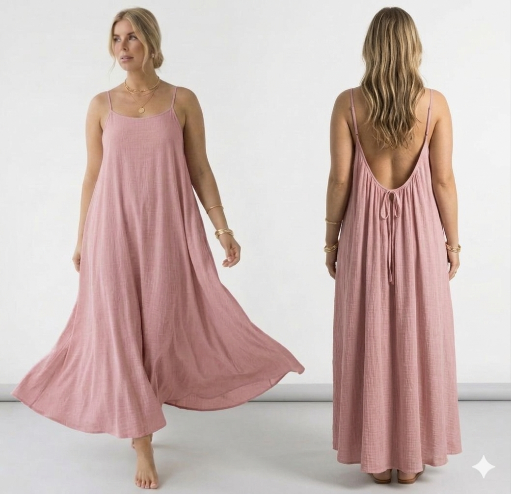 Silk Whisper Backless Cami Dress, photo 9 of 12