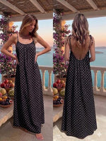 Open Back Maxi Dress
