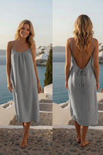 Backless Spaghetti Strap Dress