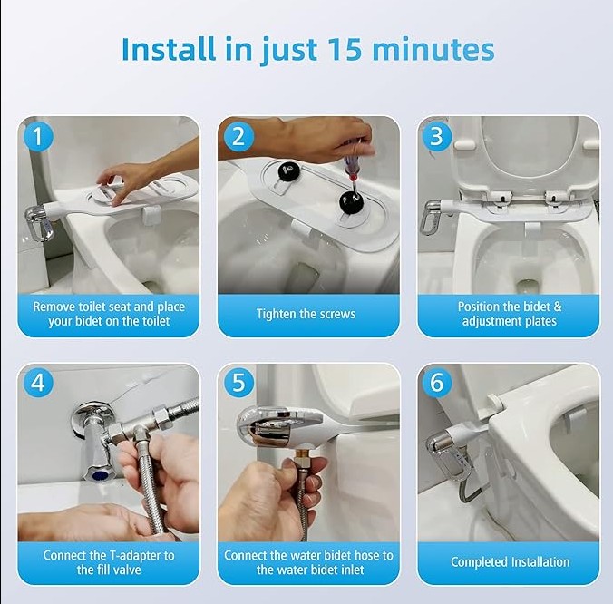 Bidet-Aufsatz für Toilettensitz
