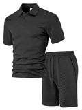 Figured Cloth Men's Casual Thin Short Sleeve Suit