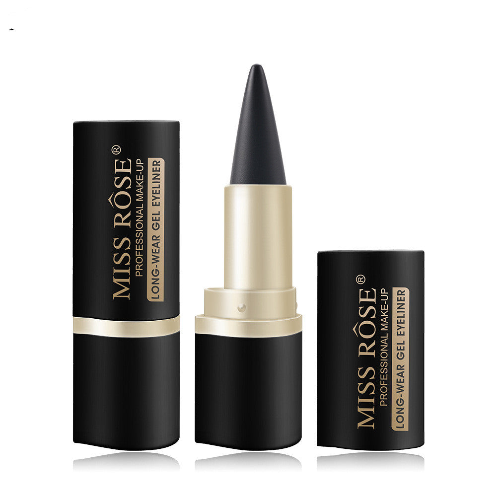Schwarzer, fester Eyeliner mit einem Kopf