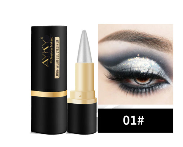 Schwarzer, fester Eyeliner mit einem Kopf