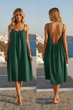 Backless Spaghetti Strap Dress