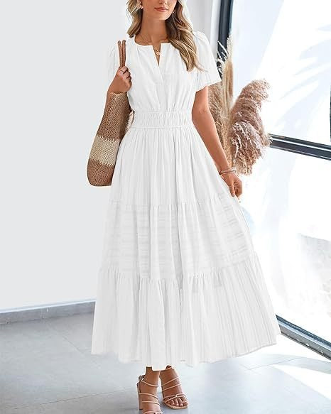 V-Neck Swing Dress