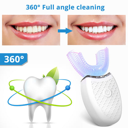 Waterproof IPX8 U-Shaped Electric Toothbrush