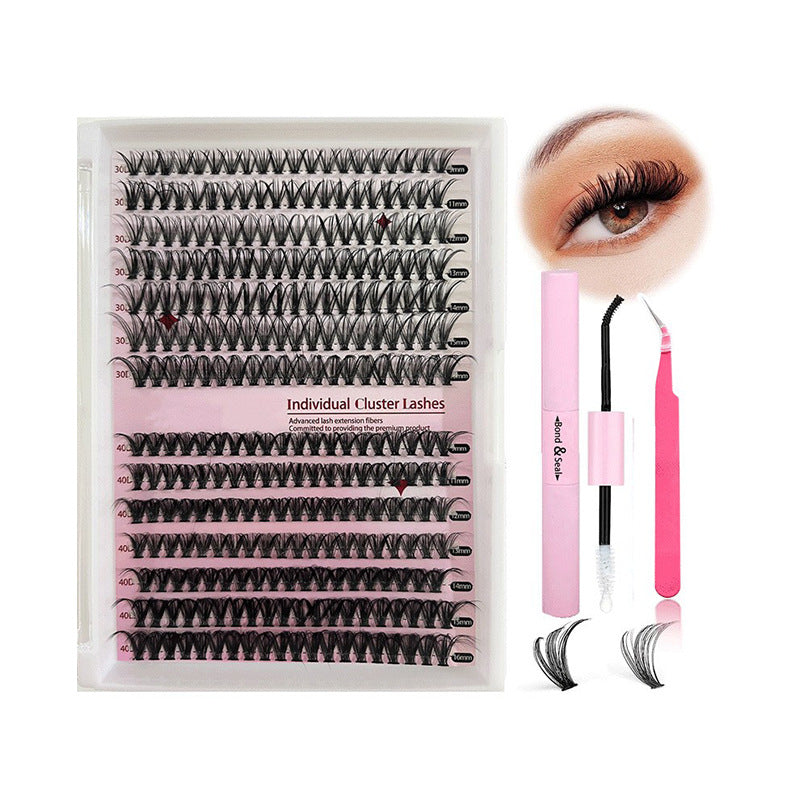 Faux cils en grappes à faire soi-même (kit mixte)