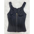 Mesh Belly Contracting And Waist Slimming Three Breasted Corset