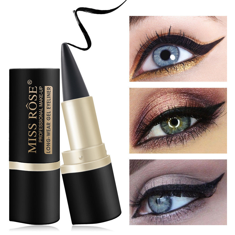 Schwarzer, fester Eyeliner mit einem Kopf